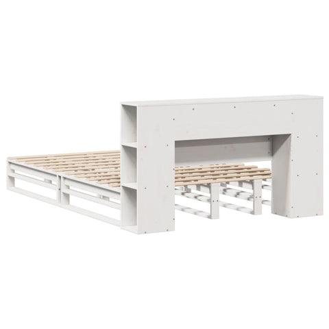 vidaXL Bookcase Bed without Mattress White 120x200 cm Solid Wood