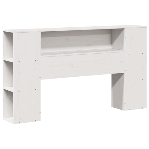 vidaXL Bookcase Bed without Mattress White 150x200 cm King Size Solid Wood
