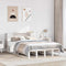 vidaXL Bookcase Bed without Mattress White 150x200 cm King Size Solid Wood