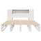 vidaXL Bookcase Bed without Mattress White 160x200 cm Solid Wood