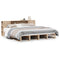 vidaXL Bookcase Bed without Mattress 180x200 cm Super King Solid Wood