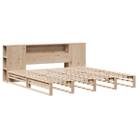 vidaXL Bookcase Bed without Mattress 180x200 cm Super King Solid Wood