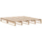 vidaXL Bookcase Bed without Mattress 180x200 cm Super King Solid Wood