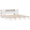 vidaXL Bookcase Bed without Mattress White 180x200 cm Super King Solid Wood