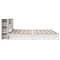 vidaXL Bookcase Bed without Mattress White 180x200 cm Super King Solid Wood