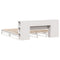 vidaXL Bookcase Bed without Mattress White 180x200 cm Super King Solid Wood