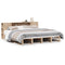 vidaXL Bookcase Bed without Mattress 200x200 cm Solid Wood