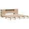 vidaXL Bookcase Bed without Mattress 200x200 cm Solid Wood