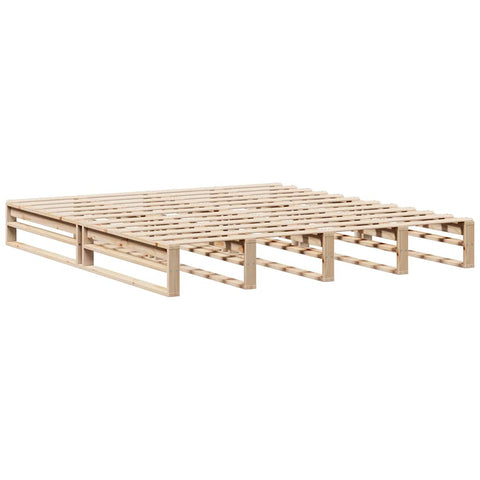 vidaXL Bookcase Bed without Mattress 200x200 cm Solid Wood
