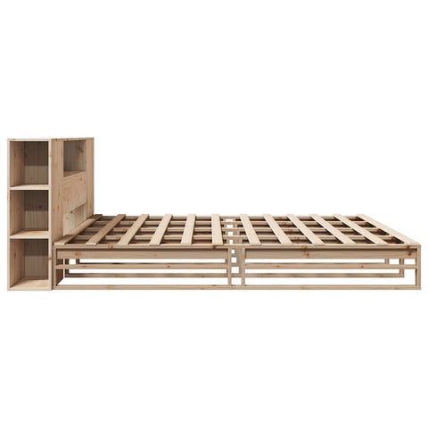 vidaXL Bookcase Bed without Mattress 200x200 cm Solid Wood