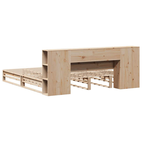 vidaXL Bookcase Bed without Mattress 200x200 cm Solid Wood