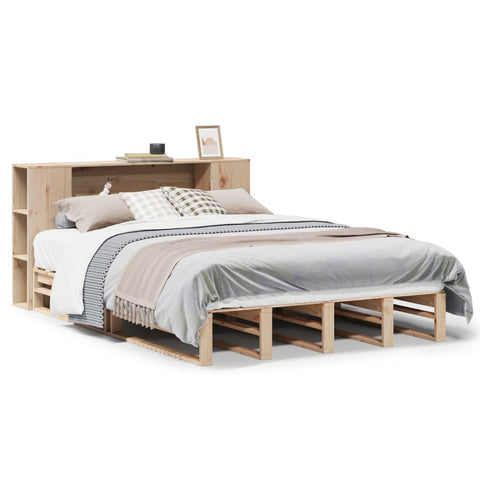 vidaXL Bookcase Bed without Mattress 120x190 cm Small Double Solid Wood