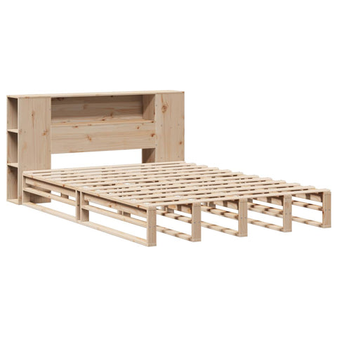 vidaXL Bookcase Bed without Mattress 120x190 cm Small Double Solid Wood