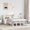 vidaXL Bookcase Bed without Mattress White 120x190 cm Small Double Solid Wood