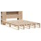 vidaXL Bookcase Bed without Mattress 135x190 cm Double Solid Wood
