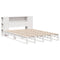 vidaXL Bookcase Bed without Mattress White 135x190 cm Double Solid Wood
