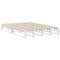 vidaXL Bookcase Bed without Mattress White 135x190 cm Double Solid Wood