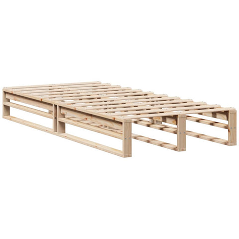 vidaXL Bookcase Bed without Mattress 90x200 cm Solid Wood
