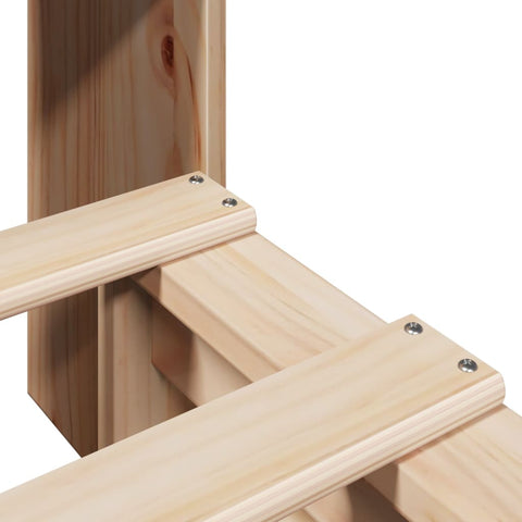 vidaXL Bookcase Bed without Mattress 100x200 cm Solid Wood