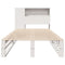 vidaXL Bookcase Bed without Mattress White 75x190 cm Small Single Solid Wood