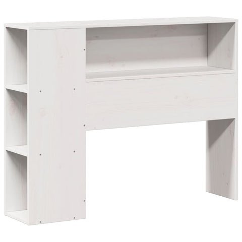vidaXL Bookcase Bed without Mattress White 75x190 cm Small Single Solid Wood