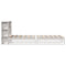 vidaXL Bookcase Bed without Mattress White 75x190 cm Small Single Solid Wood
