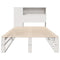 vidaXL Bookcase Bed without Mattress White 90x190 cm Single Solid Wood