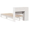 vidaXL Bookcase Bed without Mattress White 90x190 cm Single Solid Wood