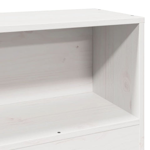 vidaXL Bookcase Bed without Mattress White 90x190 cm Single Solid Wood