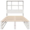 vidaXL Bookcase Bed without Mattress White 90x200 cm Solid Wood