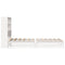 vidaXL Bookcase Bed without Mattress White 90x200 cm Solid Wood