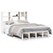 vidaXL Bookcase Bed without Mattress White 140x200 cm Solid Wood