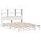 vidaXL Bookcase Bed without Mattress White 140x200 cm Solid Wood