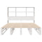 vidaXL Bookcase Bed without Mattress White 140x200 cm Solid Wood