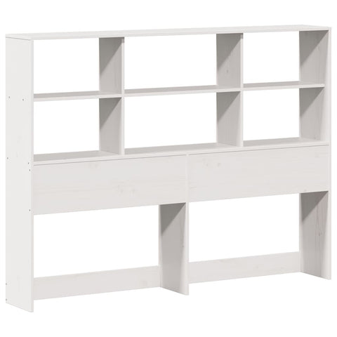 vidaXL Bookcase Bed without Mattress White 140x200 cm Solid Wood