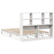 vidaXL Bookcase Bed without Mattress White 140x200 cm Solid Wood