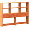 vidaXL Bookcase Bed without Mattress Wax Brown 140x200 cm Solid Wood