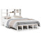 vidaXL Bookcase Bed without Mattress White 160x200 cm Solid Wood