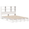 vidaXL Bookcase Bed without Mattress White 160x200 cm Solid Wood