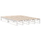 vidaXL Bookcase Bed without Mattress White 160x200 cm Solid Wood