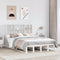 vidaXL Bookcase Bed without Mattress White 160x200 cm Solid Wood