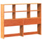 vidaXL Bookcase Bed without Mattress Wax Brown 160x200 cm Solid Wood