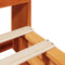vidaXL Bookcase Bed without Mattress Wax Brown 160x200 cm Solid Wood