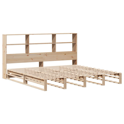 vidaXL Bookcase Bed without Mattress 180x200 cm Super King Solid Wood