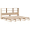 vidaXL Bookcase Bed without Mattress 180x200 cm Super King Solid Wood