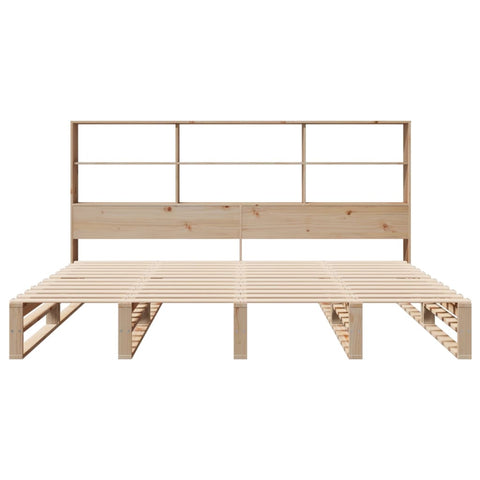 vidaXL Bookcase Bed without Mattress 180x200 cm Super King Solid Wood