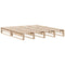 vidaXL Bookcase Bed without Mattress 180x200 cm Super King Solid Wood