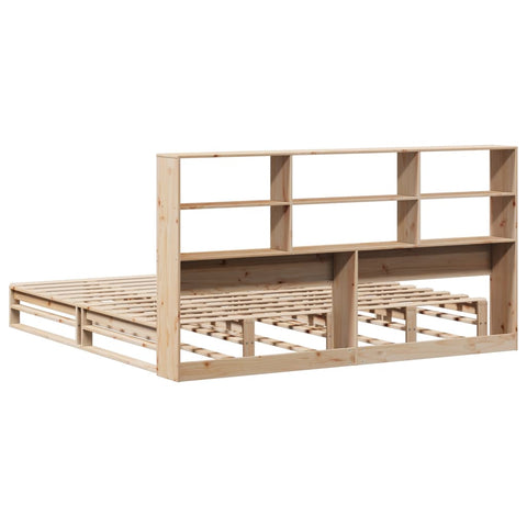 vidaXL Bookcase Bed without Mattress 180x200 cm Super King Solid Wood