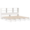vidaXL Bookcase Bed without Mattress White 180x200 cm Super King Solid Wood