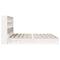 vidaXL Bookcase Bed without Mattress White 180x200 cm Super King Solid Wood